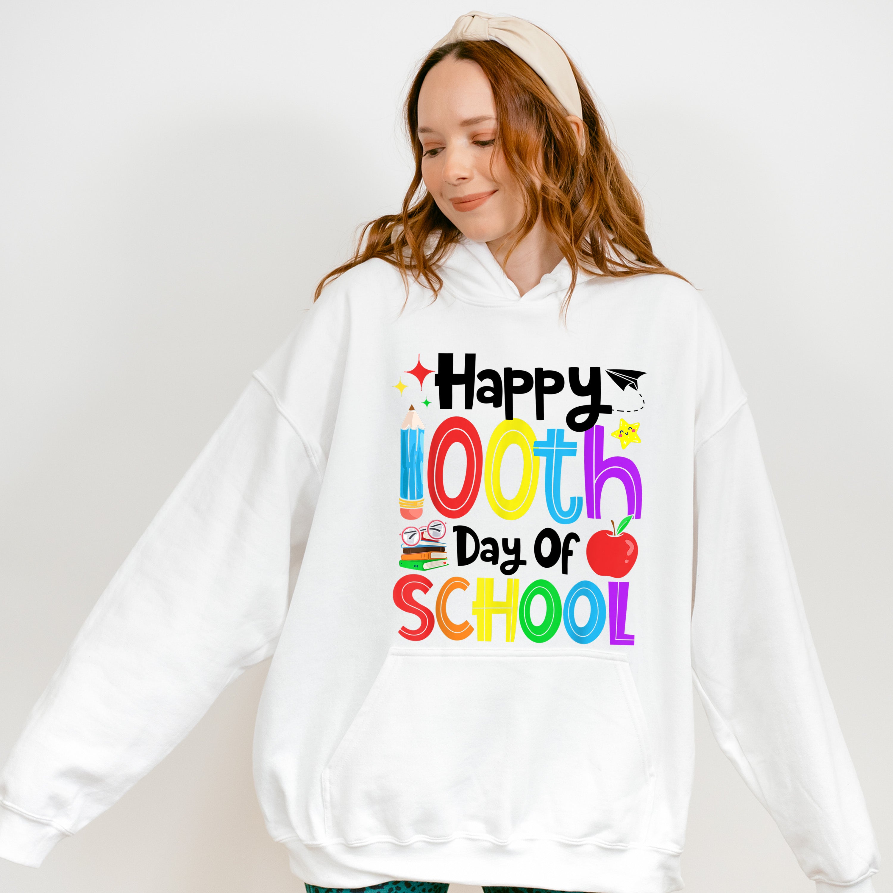 Happy 100 Days of School Theme T-shirt, Hoodie, Sweatshirt
