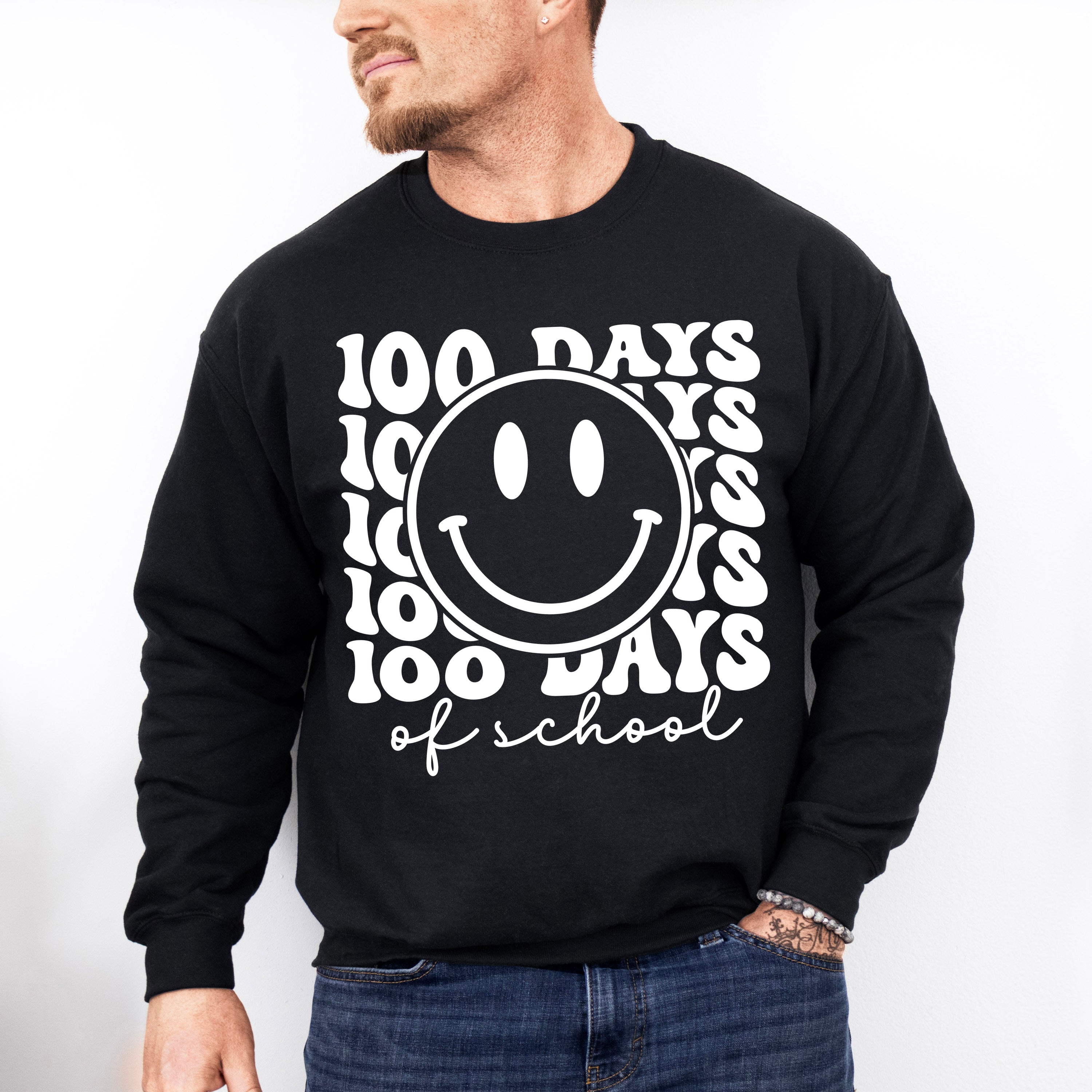 100 Days of School Smiley Face Theme T-shirt, Hoodie, Sweatshirt