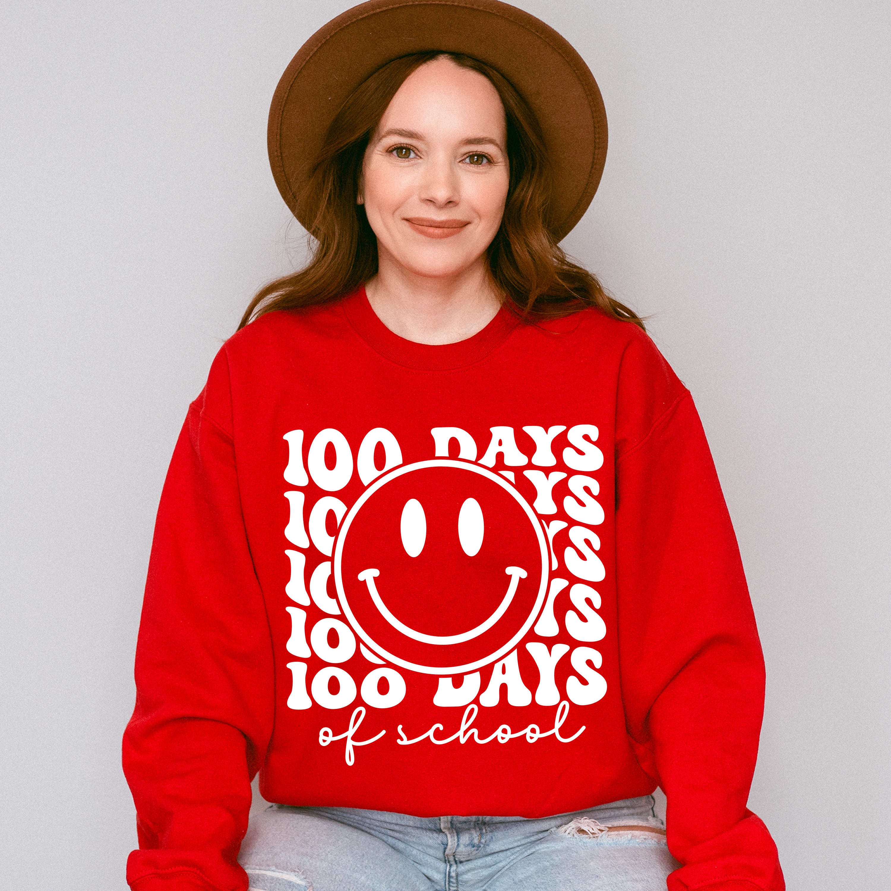 100 Days of School Smiley Face Theme T-shirt, Hoodie, Sweatshirt
