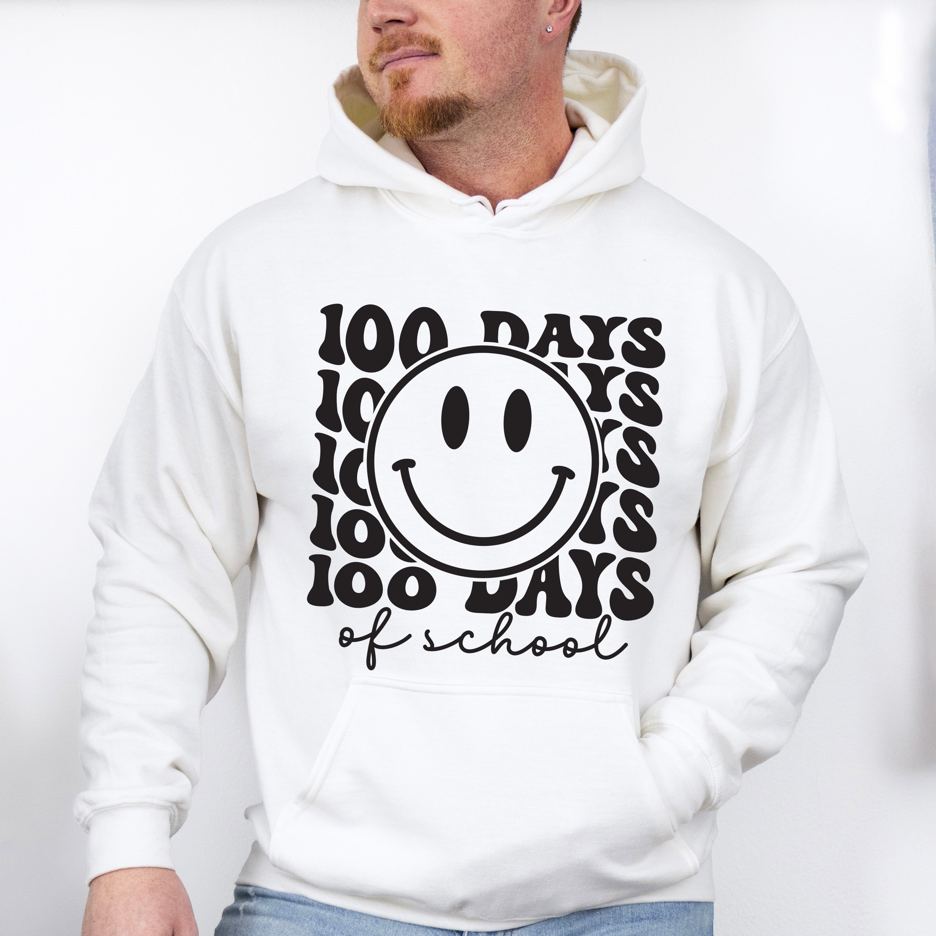 100 Days of School Smiley Face Theme T-shirt, Hoodie, Sweatshirt